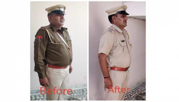 लॉकडाउन में मोटे पुलिस वालों ने घटाया वजन, 113 किलो से घटकर अब हुआ 97 किलो लॉकडाउन में मोटे पुलिस वालों ने घटाया वजन, 113 किलो से घटकर अब हुआ 97 किलो