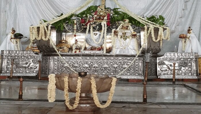 निर्जला एकादशी आज, मंदिरों में सजाई गई ठाकुरजी की जल विहार झांकी निर्जला एकादशी आज, मंदिरों में सजाई गई ठाकुरजी की जल विहार झांकी