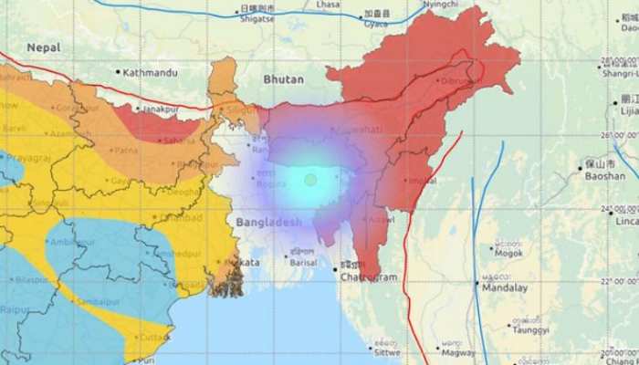 भारत में बांग्लादेश से सटी सीमा पर आया भूकंप, मेघालय तक लगे भूकंप के झटके