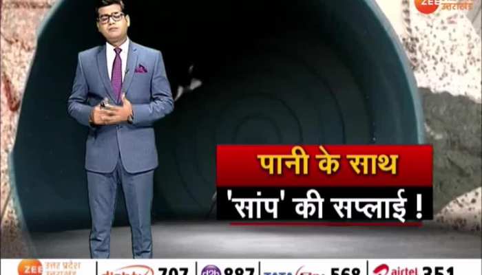 snake found came out of a tap water in Rudraprayag