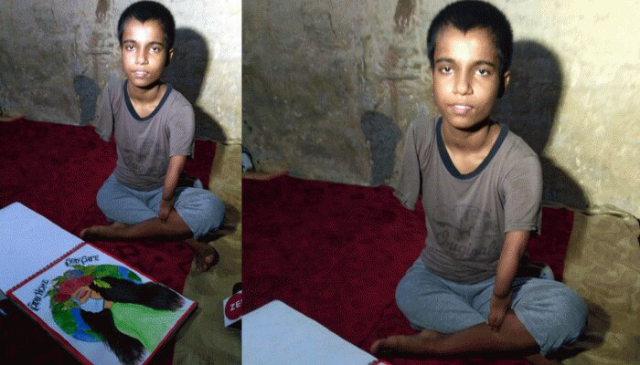 हौंसलों की उड़ान:जन्म से नहीं थे हाथ,तो पैरो से लिखना सीख पास की 10वीं बोर्ड परीक्षा