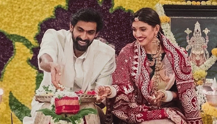 शादी के बाद राणा दग्गुबाती और मिहिका बजाज ने घर पर की पहली पूजा, देखें फोटो शादी के बाद राणा दग्गुबाती और मिहिका बजाज ने घर पर की पहली पूजा, देखें फोटो