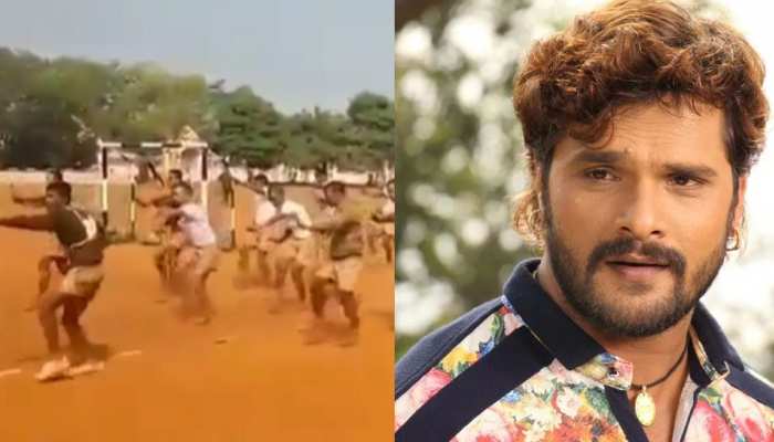 Khesari Lal Yadav के गाने पर जवानों ने की ट्रेनिंग, वायरल हुआ वीडियो Khesari Lal Yadav के गाने पर जवानों ने की ट्रेनिंग, वायरल हुआ वीडियो