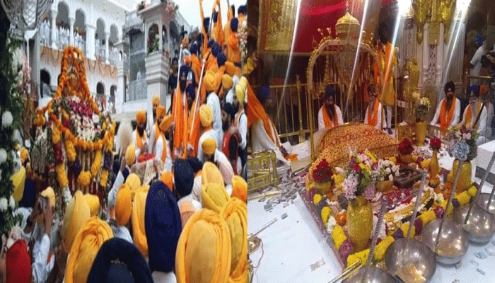 ਸ੍ਰੀ ਗੁਰੂ ਗ੍ਰੰਥ ਸਾਹਿਬ ਜੀ ਦਾ ਪਹਿਲਾਂ ਪ੍ਰਕਾਸ਼ ਪੁਰਬ, ਵੇਖੋਂ ਹਰਮੰਦਰ ਸਾਹਿਬ ਤੋਂ ਨਗਰ ਕੀਰਤਨ ਦੀਆਂ ਤਸਵੀਰਾਂ ਸ੍ਰੀ ਗੁਰੂ ਗ੍ਰੰਥ ਸਾਹਿਬ ਜੀ ਦਾ ਪਹਿਲਾਂ ਪ੍ਰਕਾਸ਼ ਪੁਰਬ, ਵੇਖੋਂ ਹਰਮੰਦਰ ਸਾਹਿਬ ਤੋਂ ਨਗਰ ਕੀਰਤਨ ਦੀਆਂ ਤਸਵੀਰਾਂ