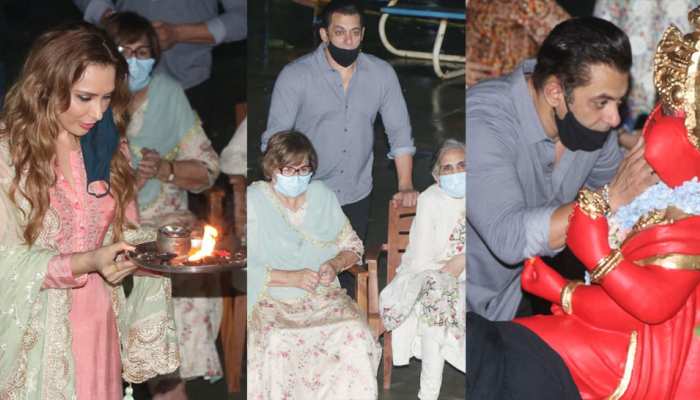 Salman Khan ने ऐसे किया गणपति विसर्जन, यूलिया वंतूर भी आईं नजर