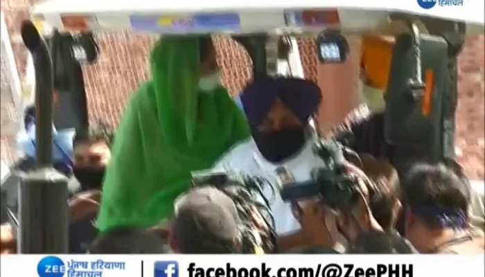 Sukhbir Singh Badal Drives Tractor For Farmers' Rights