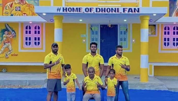 IPL: Dhoni के इस Fan ने CSK के रंग में रंग लिया घर, हो रहा है Viral