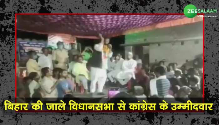 mashkoor usmani fell down during addresing to the people in jale assembly seat