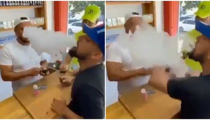 Viral Video: 5 सेकेंड में दुकानदार के पड़ा थप्पड़, धुएं के छल्ले के बीच हुई ऐसी हरकत Viral Video: 5 सेकेंड में दुकानदार के पड़ा थप्पड़, धुएं के छल्ले के बीच हुई ऐसी हरकत