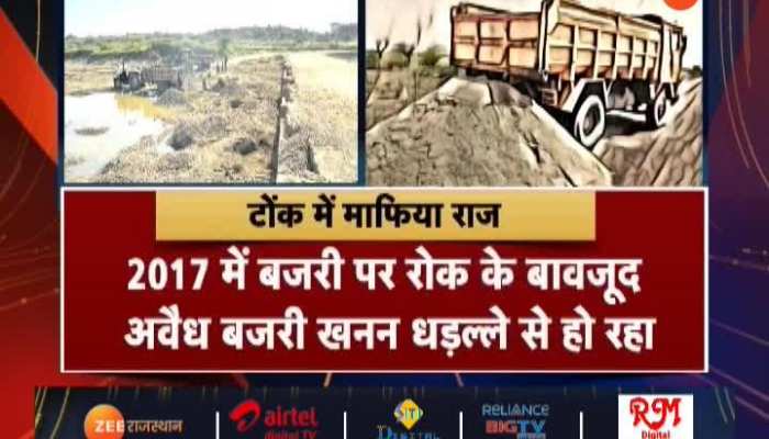 Illegal gravel mining continues in Tonk district