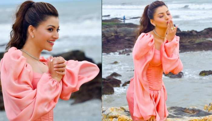 Urvashi Rautela shares her beautiful pictures in pink dress Urvashi Rautela shares her beautiful pictures in pink dress