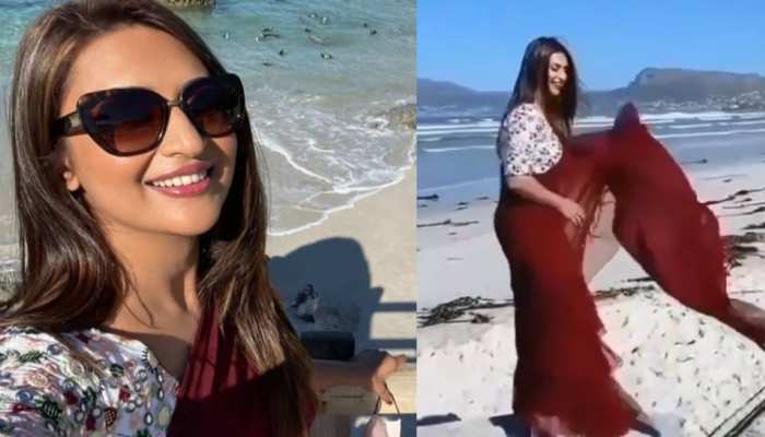 Khatron Ke Khiladi 11 Divyanka Tripathi wore saree at beach | Khatron Ke  Khiladi 11: जब सबने पहनी बिकिनी तो साड़ी पहने बीच पर पहुंचीं Divyanka  Tripathi | Hindi News, टीवी
