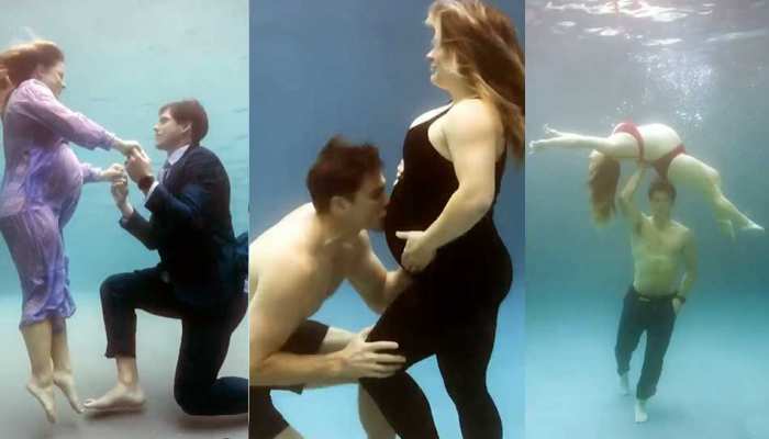 गजब: इस सेलिब्रिटी स्पोर्ट्स कपल ने कराया Underwater Pre Delivery Photoshoot गजब: इस सेलिब्रिटी स्पोर्ट्स कपल ने कराया Underwater Pre Delivery Photoshoot