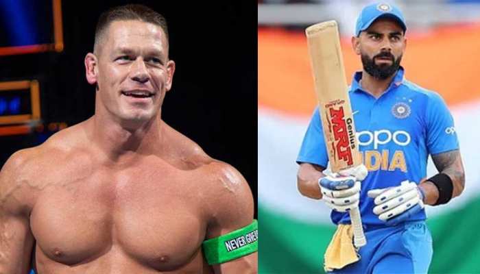 WWE Superstar John Cena ने एक बार फिर पोस्ट की Virat Kohli की तस्वीर, फैंस हुए कनफ्यूज WWE Superstar John Cena ने एक बार फिर पोस्ट की Virat Kohli की तस्वीर, फैंस हुए कनफ्यूज