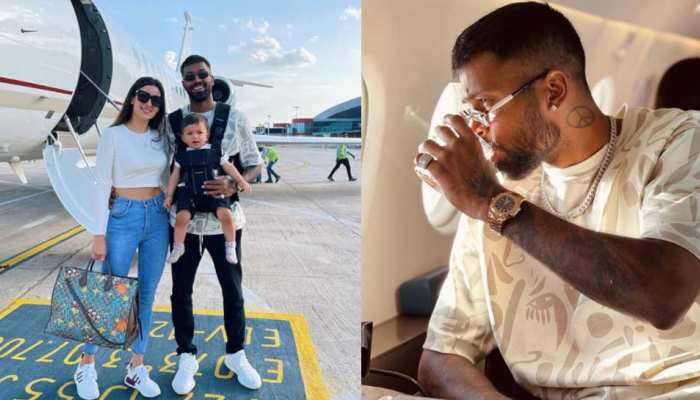Hardik Pandya ने लिया Busy Life से ब्रेक, परिवार के साथ Chartered Flight से छुट्टियां मनाने पहुंचे Hardik Pandya ने लिया Busy Life से ब्रेक, परिवार के साथ Chartered Flight से छुट्टियां मनाने पहुंचे