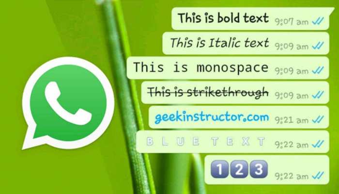 how to change font style on whatsapp follow easy steps | WhatsApp पर फॉन्ट  स्टाइल को ऐसे कर सकते हैं चेंज, बेहद आसान है तरीका