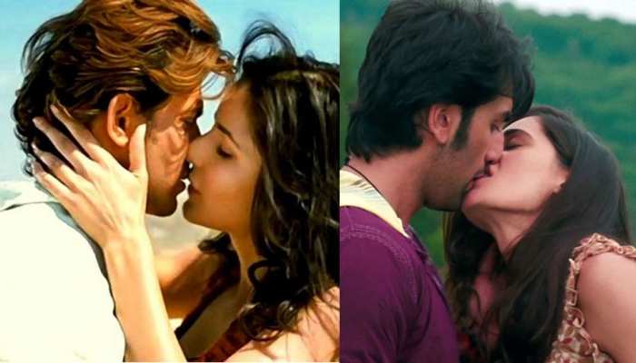 Shahid Kapoor Kareena Kapoor Karisma Kapoor Aamir Khan Hrithik Roshan Katrina Kaif 6 Controversial Kisses Of Bollywood श ह द कर न स ल कर ऋत क कर श म तक ख ब चर च म रह थ ब ल व ड क य Kissing