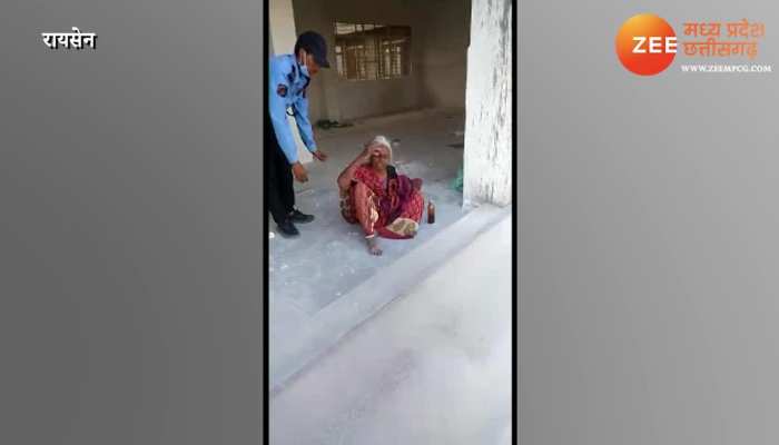 Watch elderly lady climbed 3 storey of hospital without ladder Raisen MPGS