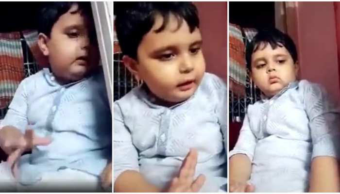 funny video of child demanding burger in a cute way viral video kid video | Funny Video में देखिए बच्चे का गुस्सा, बर्गर न मिलने पर दी भूखे रहने की धमकी | funny video of child demanding burger in a cute way viral video kid video | Funny Video में देखिए बच्चे का गुस्सा, बर्गर न मिलने पर दी भूखे रहने की धमकी |