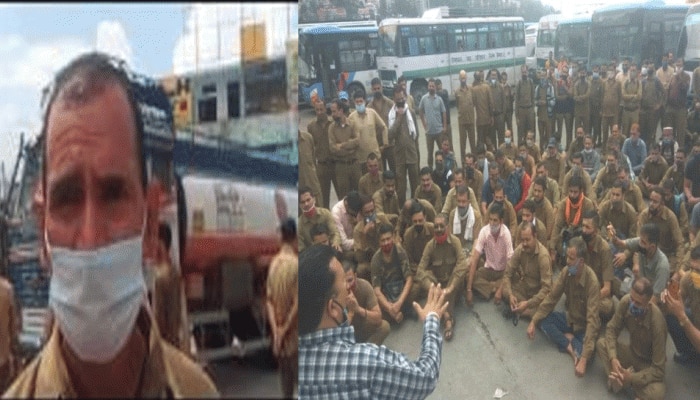 hrtc employees strike stop bus operations demanding cancellation rm  transfer | Shimla: HRTC कर्मचारियों की हड़ताल, बस संचालन बंद, RM के तबादले  को रदद् करने की कर रहे हैं मांग | Hindi