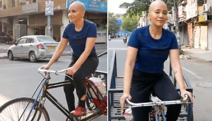 beautiful girl without hair drove a rickshaw people says like this, Viral Video | बिना बालों वाली Beautiful लड़की ने यूं चलाया रिक्शा, लोग बोले- वाह क्या अदा है! देखें Video | beautiful girl without hair drove a rickshaw people says like this, Viral Video | बिना बालों वाली Beautiful लड़की ने यूं चलाया रिक्शा, लोग बोले- वाह क्या अदा है! देखें Video |