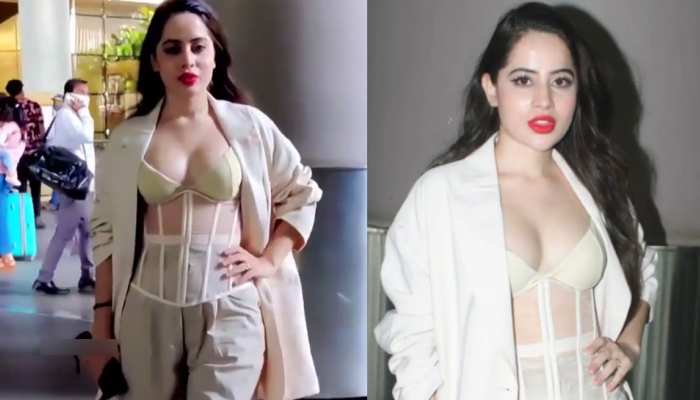 Bigg Boss OTT Fame Urfi Javed Super Bold Pose Wearing Bra Under Overcoat  Airport Video Viral | ओवरकोट के नीचे ब्रा पहनकर निकलीं उर्फी जावेद, कैमरे  के आगे दिए सुपर बोल्ड पोज |