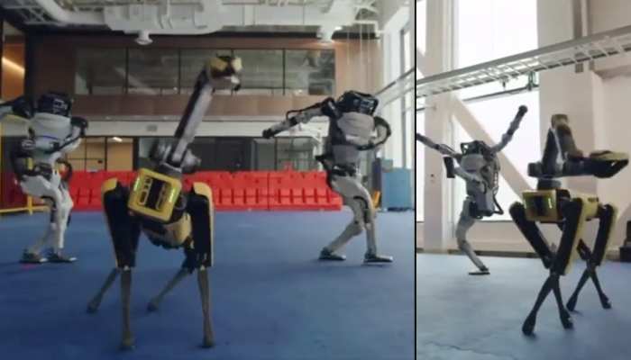 Funny Video: Harsh Goenka made a funny tweet when robots started dancing on South Indian songs | जब साउथ इंडियन गाने पर ठुमके लगाने लगे रोबोट, Harsh Goenka ने किया मजेदार ट्वीट | Funny Video: Harsh Goenka made a funny tweet when robots started dancing on South Indian songs | जब साउथ इंडियन गाने पर ठुमके लगाने लगे रोबोट, Harsh Goenka ने किया मजेदार ट्वीट |