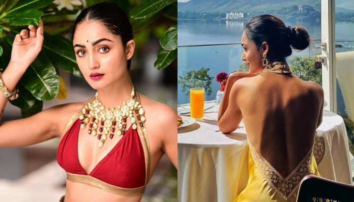 Ashram web series fame Babita aka Tridha Choudhury backless dress goes viral | 'आश्रम' फेम बबिता फिर हुईं बोल्ड, धूप सेंकते हुए शेयर की बैकलेस तस्वीर | Hindi News, टीवी