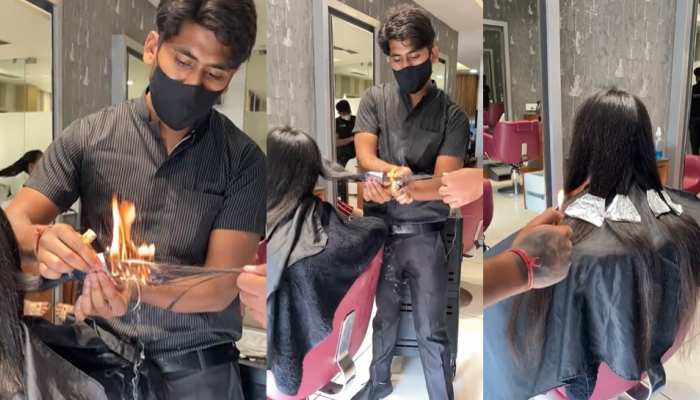 Girl had gone to the parlor to get her hair cut, barber set it on fire Watch Video | पॉर्लर में बाल कटवाने गई थी लड़की, नाई ने लाइटर जलाकर लगा दी Girl had gone to the parlor to get her hair cut, barber set it on fire Watch Video | पॉर्लर में बाल कटवाने गई थी लड़की, नाई ने लाइटर जलाकर लगा दी