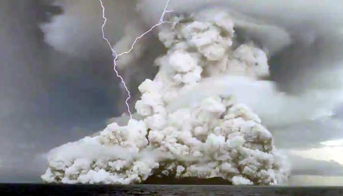 ज्‍वालामुखी विस्‍फोट से निकली तरंगे स्‍पेस में पहुंची, नासा के सैटेलाइट ने की कैच  