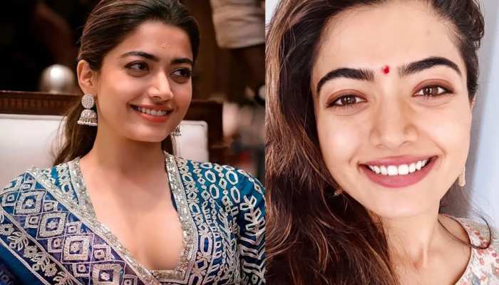 Rashmika Mandanna oops moment during a live event video and photo viral  south actress rashmika oops moment | Rashmika Mandanna oops Moment का हुईं  शिकार; फोटोज़ वीडियो Viral | Hindi News, Zee