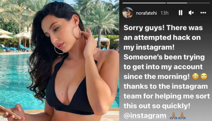 Nora Fatehi's Instagram account restored after 'attempted hack': 'Someone's  been trying to get into my account since morning