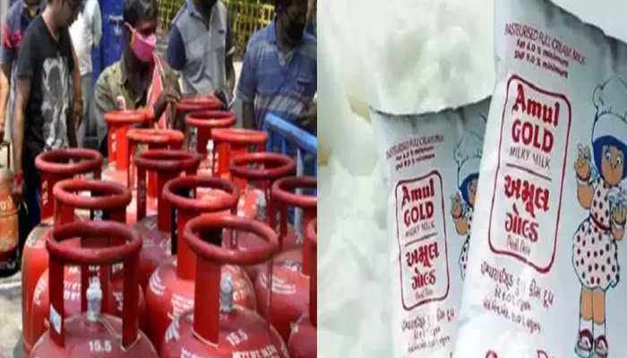 LPG cylinder price and amul milk hike today 1 march 2022 know all price rate here | LPG Cylinder Price: महीने के पहले दिन लोगों को लगा बड़ा झटका, दूध के साथ