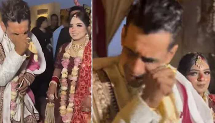 Bride laughing during farewell then groom started crying bitterly watch funny  videos | विदाई के दौरान हंसती रही दुल्हन तो फूट-फूटकर रोने लगा दूल्हा!  देखें मजेदार वीडियो | Hindi News ...
