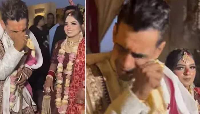 Bride laughing during farewell then groom started crying bitterly watch funny videos | विदाई के दौरान हंसती रही दुल्हन तो फूट-फूटकर रोने लगा दूल्हा! देखें मजेदार वीडियो | Hindi News ... Bride laughing during farewell then groom started crying bitterly watch funny videos | विदाई के दौरान हंसती रही दुल्हन तो फूट-फूटकर रोने लगा दूल्हा! देखें मजेदार वीडियो | Hindi News ...
