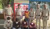 हनी ट्रैप मामले में आरोपियों के साथ गुरुग्राम पुलिस