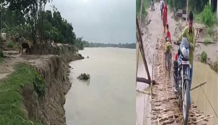 मुजफ्फरपुर की कई नदियां उफान पर, लोगों पर मंडराया बाढ़ का खतरा