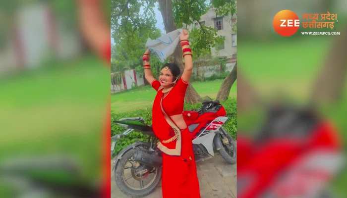 नईकी दुल्हनिया का सुपर हिट डांस, सैयाँ गमछा बिछा के गाने पर हिलाई कमर