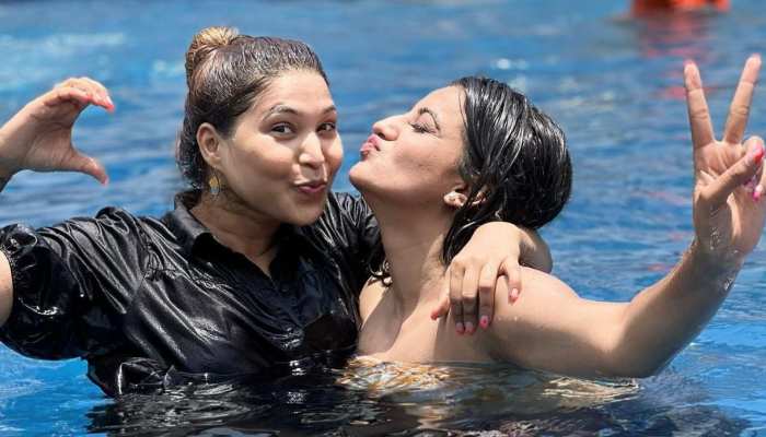 Bhojpuri Cinema: स्विमिंग पूल में अक्षरा सिंह का डांस, पानी में लगाई अपनी बोल्डनेस से आग
