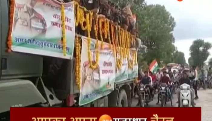 जम्मू कश्मीर में शहीद हुए झुंझुनूं के लाल राजेंद्र प्रसाद को अंतिम विदाई