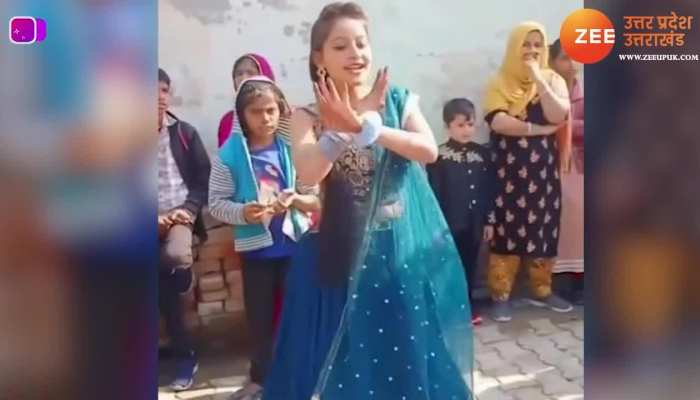 हरियाणवी गाने 'मैं बुगले सी धोली हस्बैंड सांवला'पर लड़की ने उड़ाया गर्दा, लहंगे में किया धमाकेदार डांस