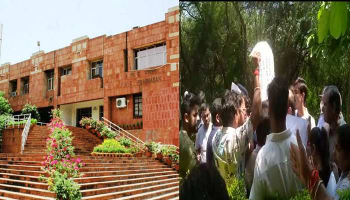 JNU में ABVP का सत्याग्रह आंदोलन, 7 दिन से प्रशासन के विरोध में है छात्र संगठन