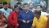 Nitin Gadkari in Shri Pitambara Devi Temple in Datia