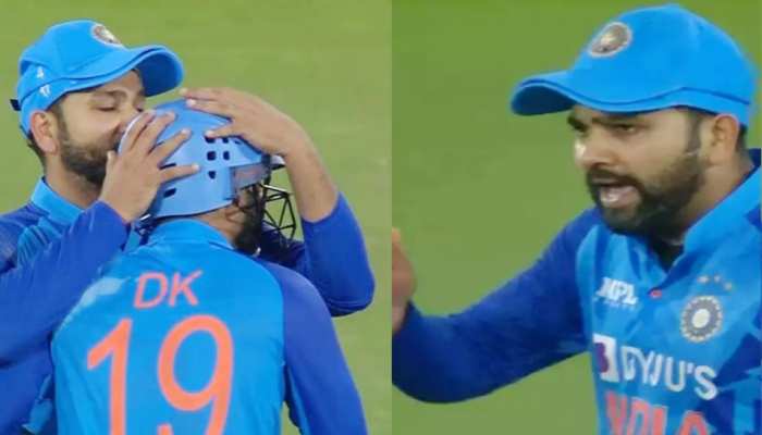 वीडियो: युवाओं को नजरंदाज कर रोहित ने थमाई दिनेश कार्तिक को विनिंग ट्रॉफी, ये थी बड़ी वजह 2 Rohit Sharma ने कार्तिक के हेलमेट पर किया ‘किस’