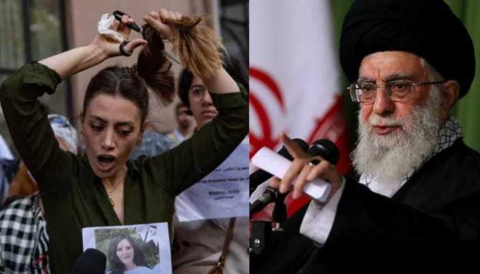 हिजाब के खिलाफ प्रदर्शनों पर ईरानी नेता ने तोड़ी चुप्पी, अमेरिका को ठहराया जिम्मेदार