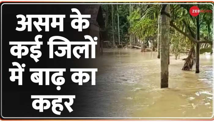 Assam Flood : असम के कई जिलों में बाढ़ का कहर 