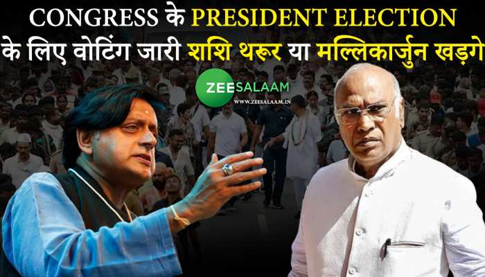 Congress के President Election के लिए वोटिंग जारी, शशि थरूर या मल्लिकार्जुन खड़गे?