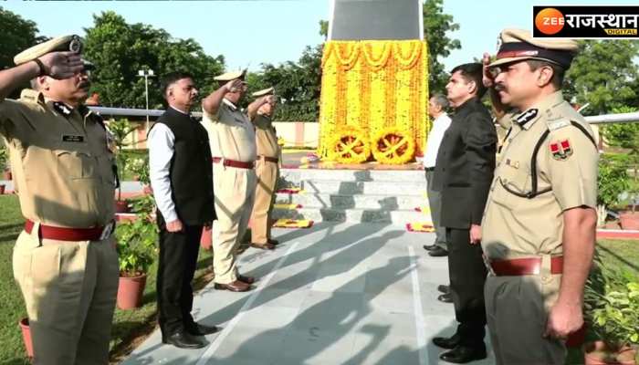 शहीद दिवस पर डीजीपी एमएल लाठर ने दी शहीदों को श्रद्धांजलि 