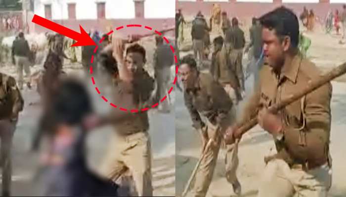 UP Police: धरनारत महिलाओं पर पुरुष पुलिस कर्मियों ने जमकर बरसाई लाठियां