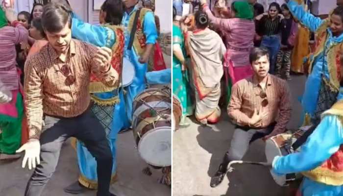lol dance steps in baraat wedding dance hilarious video went viral | Funny Video: इशारों-इशारों में लड़के ने कह दी ऐसी बात, क्या आपको समझ आया- ये क्या कहना चाहता है? | lol dance steps in baraat wedding dance hilarious video went viral | Funny Video: इशारों-इशारों में लड़के ने कह दी ऐसी बात, क्या आपको समझ आया- ये क्या कहना चाहता है? |